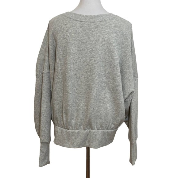 Old Navy 2XL Gray Be The Love Cropped Sweatshirt - Picture 4 of 6